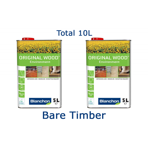Blanchon BIOBASED ORIGINAL WOOD ENVIRONMENT 10 ltr (two 5 ltr cans) BARE TIMBER 05771201 (BL)